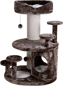 TRIXIE Senior Emil Arbre à Chat avec Escaliers 96 cm Brun/Beige